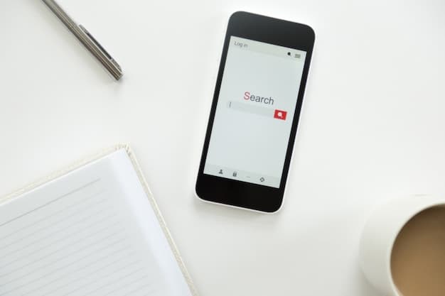 Marketer collecting seed keywords on smartphone for Pinterest keyword research workflow