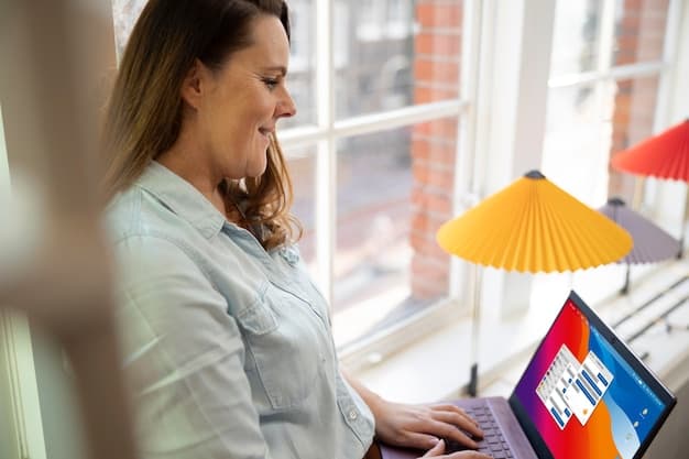 Marketer creating designs on laptop for multilingual Pinterest pins
