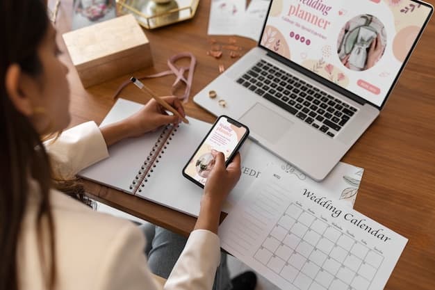 Digital marketer reviewing Pinterest analytics after algorithm update